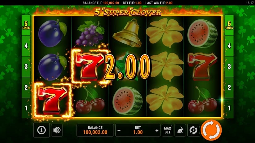 5 Super Clover slot screen 4
