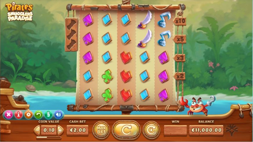 Pirates Smugglers Paradise slot screen 1