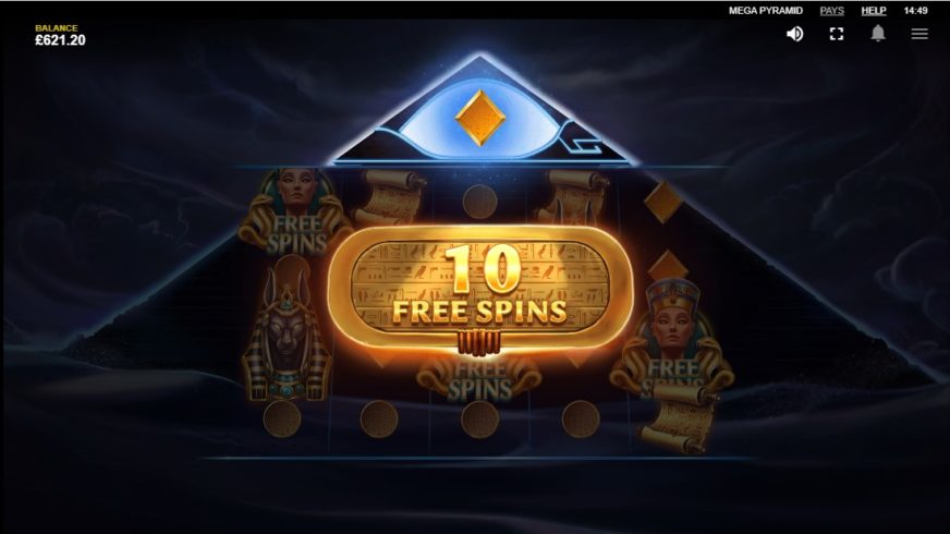 Mega Pyramid slot screen 5