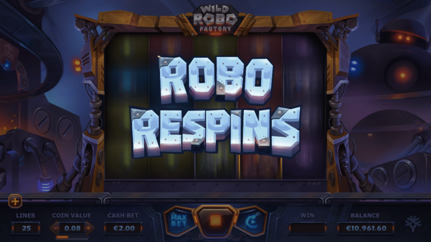 Wild Robo Factory slot screen 3