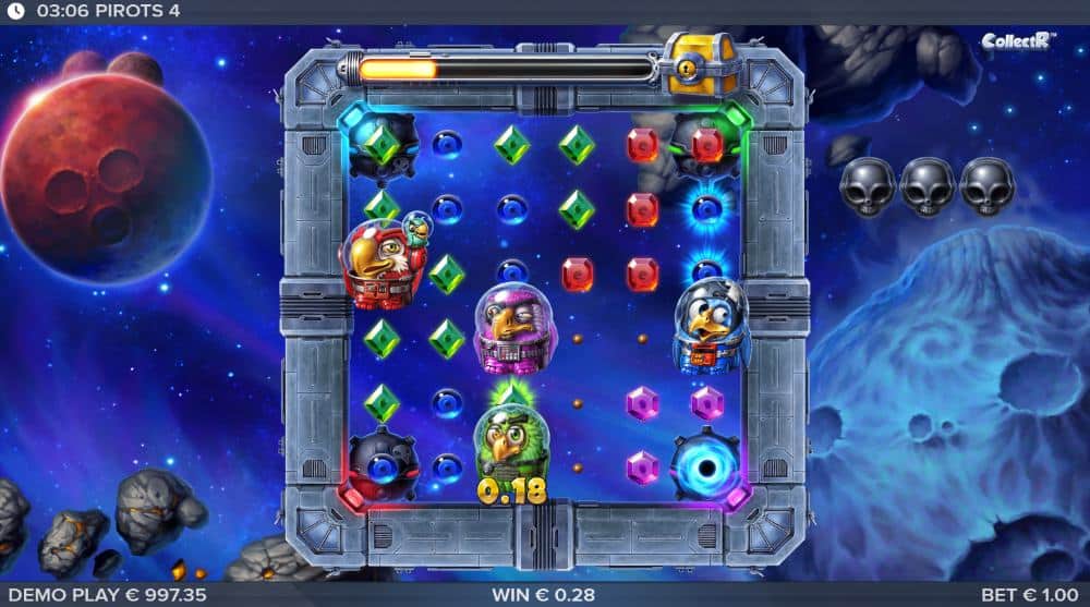 Pirots 4 slot features