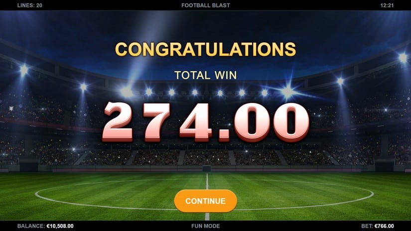 Football Blast slot screen 7