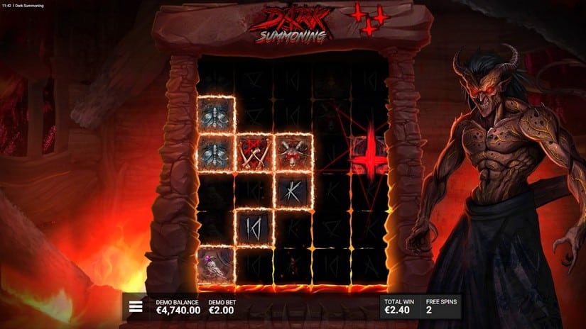 Dark Summoning slot screen 3