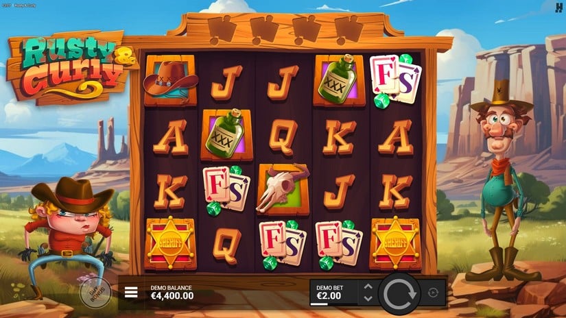 Rusty & Curly slot screen 2