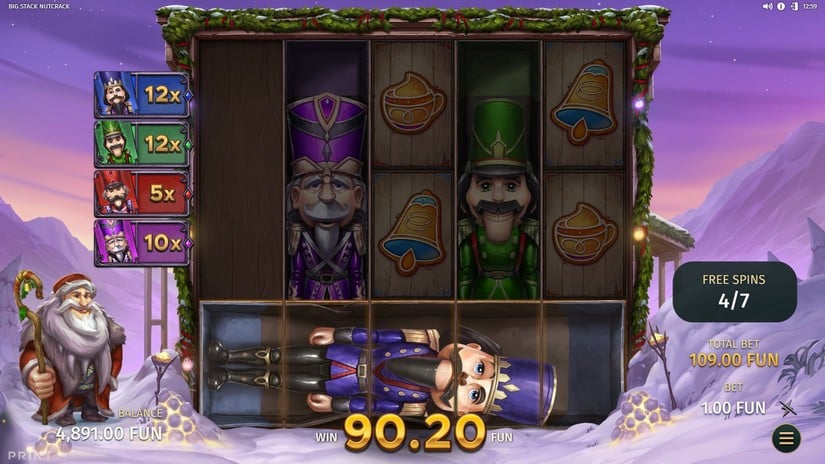 Big Stack Nutcrack slot screen 6