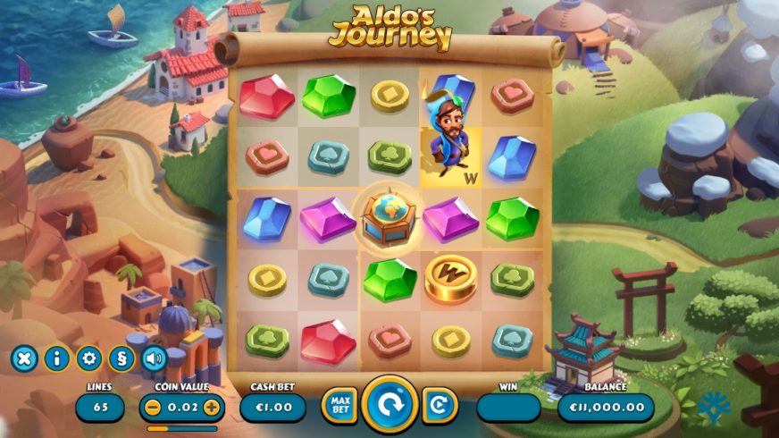 Aldo’s Journey slot screen 1