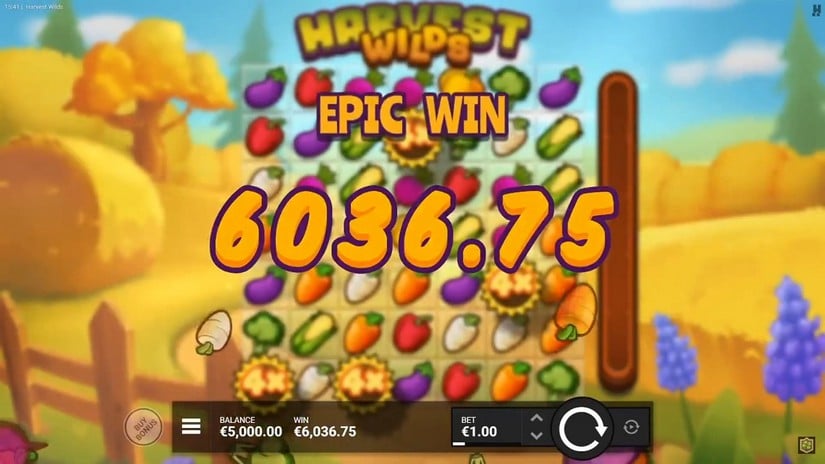 Harvest Wilds slot screen 6