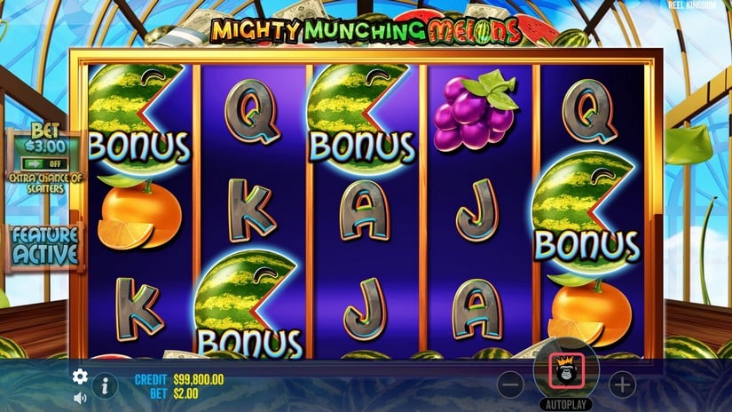 Mighty Munching Melons slot screen 2