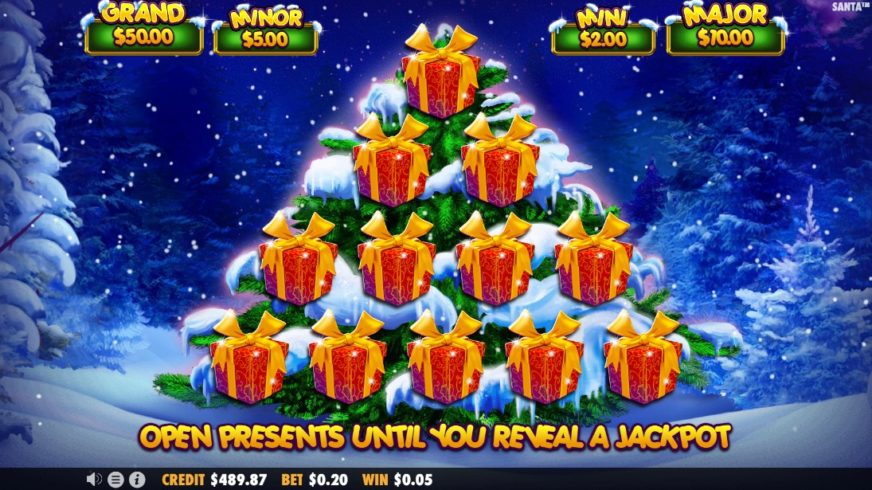 Santa slot screen 4