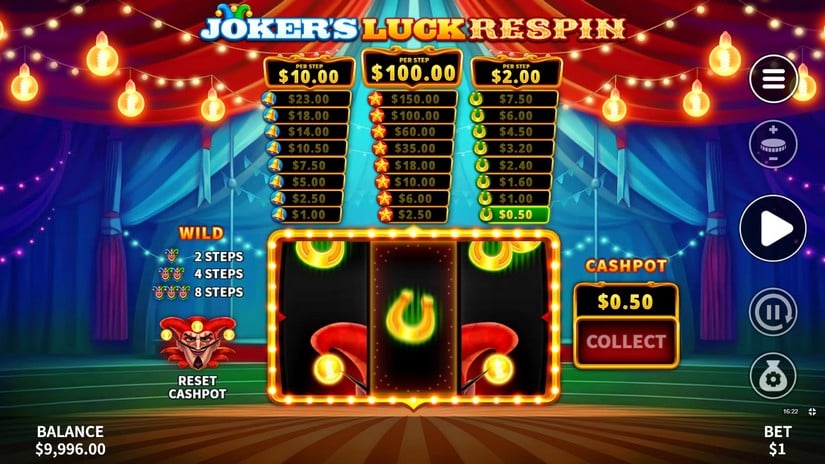 Joker’s Luck Respin slot screen 2