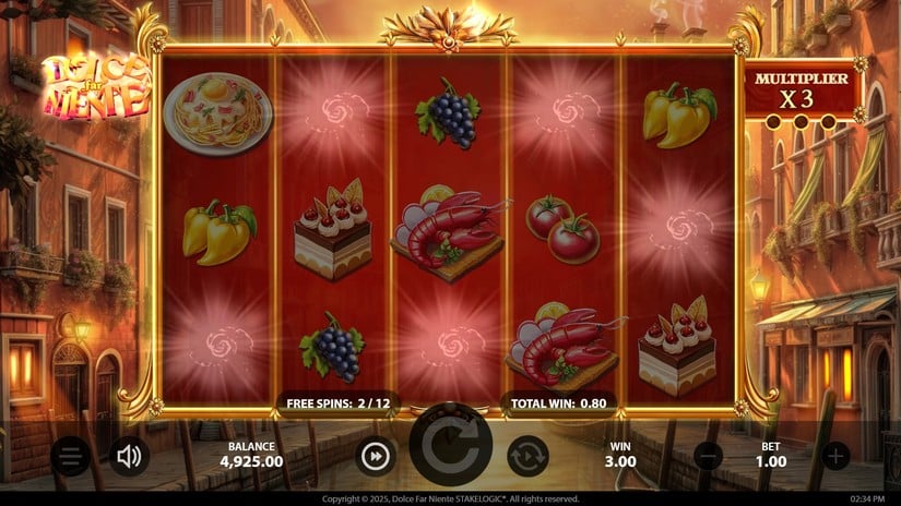 Dolce Far Niente slot screen 4