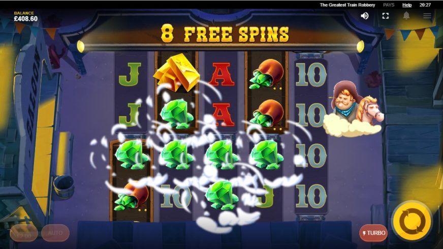 The Greatest Train Robbery slot screen 7