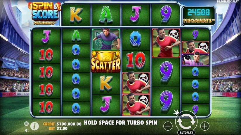 Spin & Score Megaways slot screen 1
