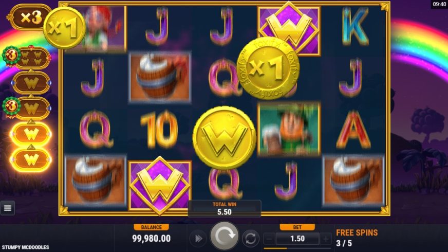 Stumpy McDoodles slot screen 4