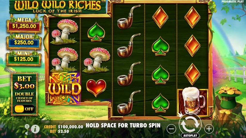 Wild Wild Riches Megaways slot screen 1