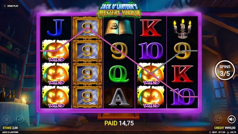 Jack o’Lantern’s Mystery Mirrors slot screen 6