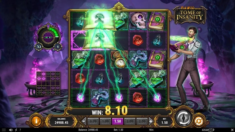 Rich Wilde and the Tome of Insanity slot screen 6