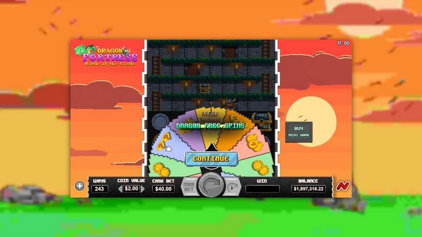 Dragon Fortress Battle of the Castle slot screen 4