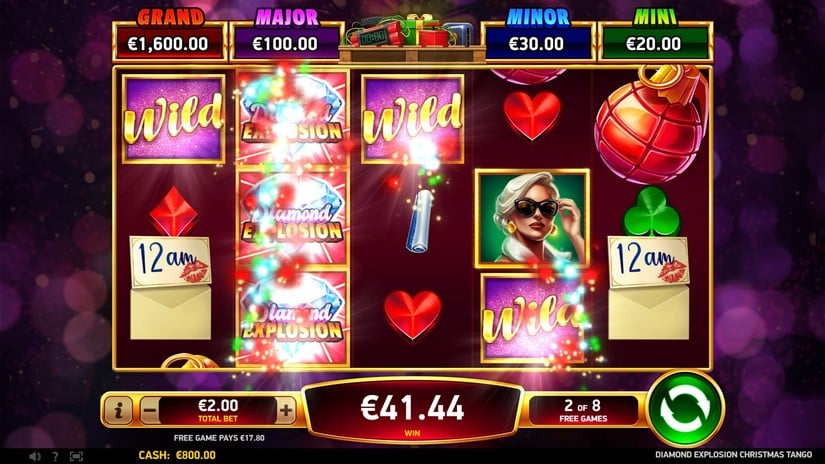 Diamond Explosion Christmas Tango slot screen 4