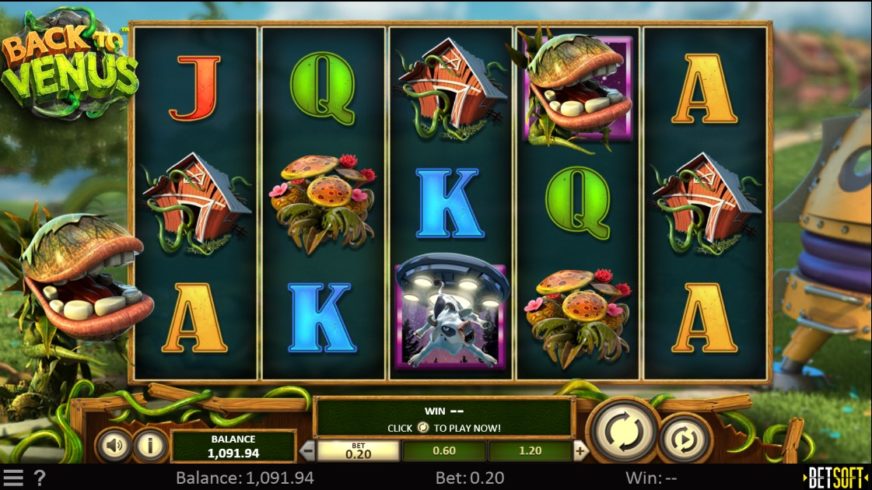 Back to Venus slot screen 1