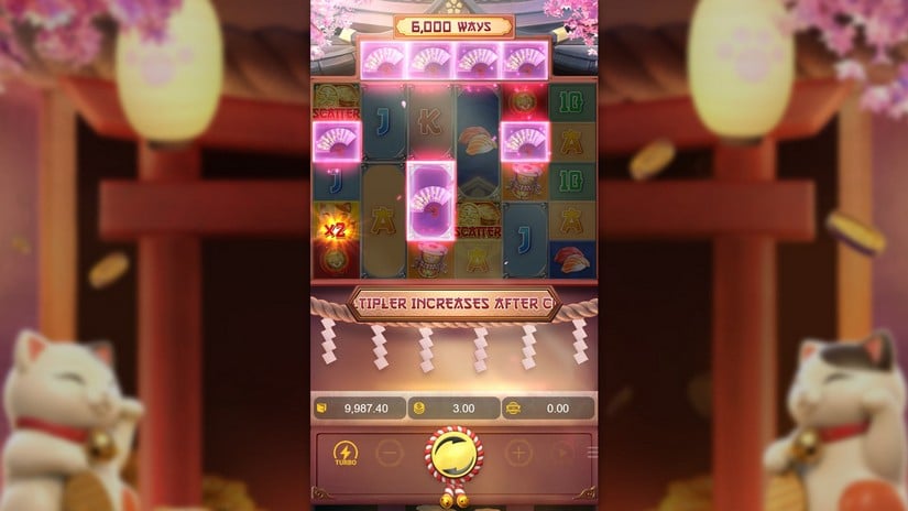 Lucky Neko slot screen 3