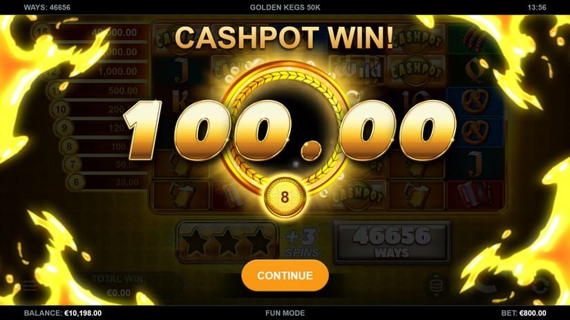 Golden Kegs 50K slot screen 3