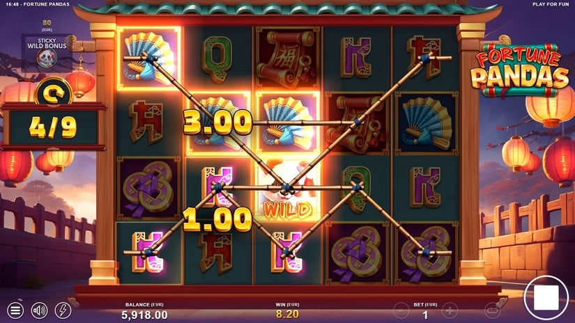 Fortune Pandas slot screen 5
