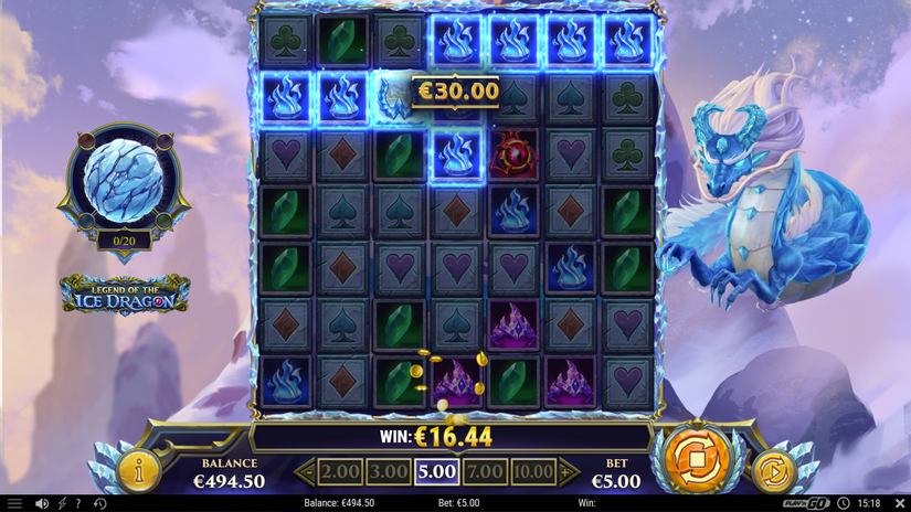 Legend of the Ice Dragon slot screen 2