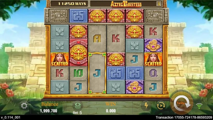 Aztec Priestess slot screen 1