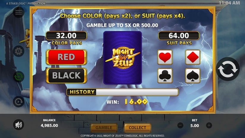 Might of Zeus slot screen 3
