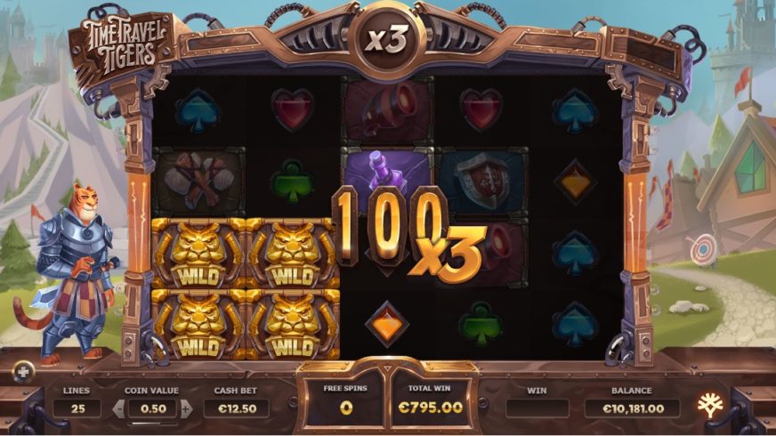 Time Travel Tigers slot screen 3