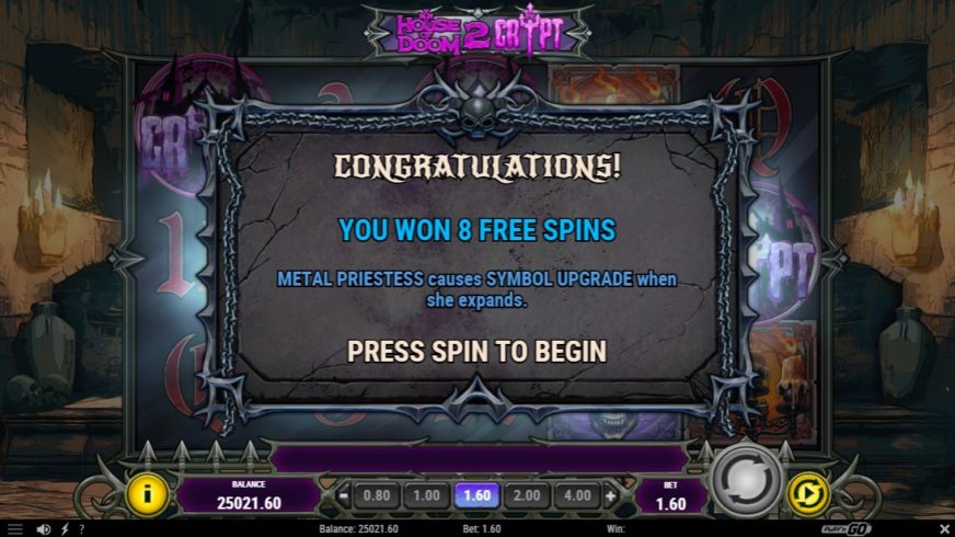 House of Doom 2: The Crypt slot screen 5
