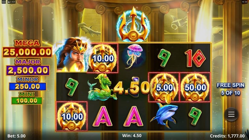 Amazing Link Poseidon slot screen 6