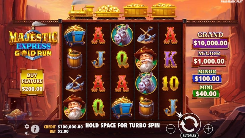 Majestic Express Gold Run slot screen 1