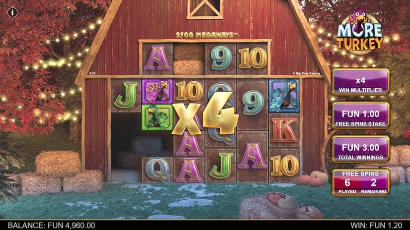 More Turkey Megaways slot screen 5