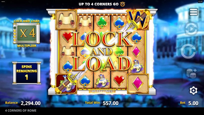 4 Corners Of Rome slot screen 5