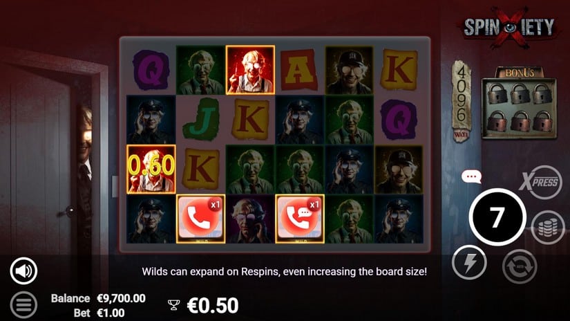 Spinxiety slot screen 2
