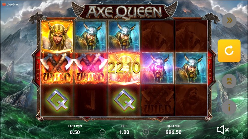 Axe Queen slot screen 2