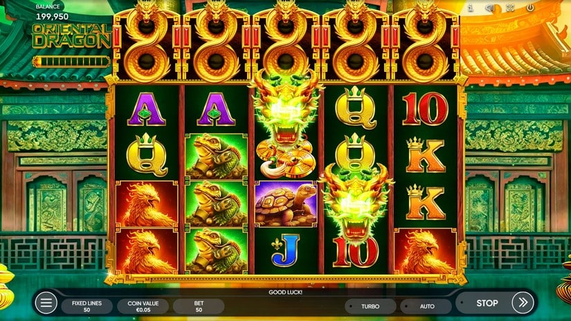 Oriental Dragon slot screen 2