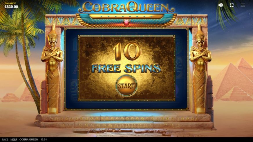 Cobra Queen slot screen 3