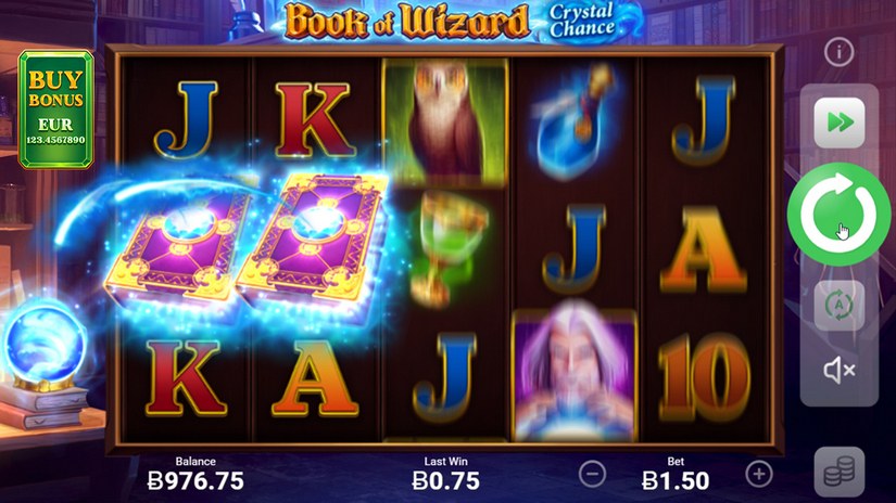 Book of Wizard: Crystal Chance slot screen 1