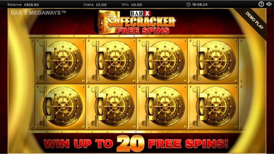 Bar-X Safecracker Megaways slot screen 3