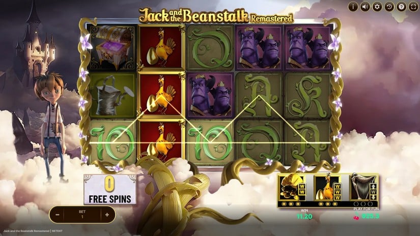 Jack and the Beanstalk Remastered slot screen 6