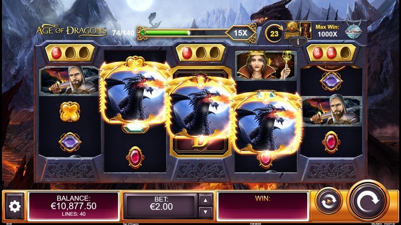 Age of Dragons slot screen 4