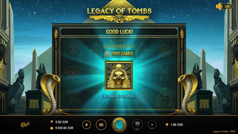 Legacy Of Tombs slot screen 2