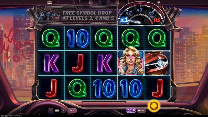 Redline Rush slot screen 1