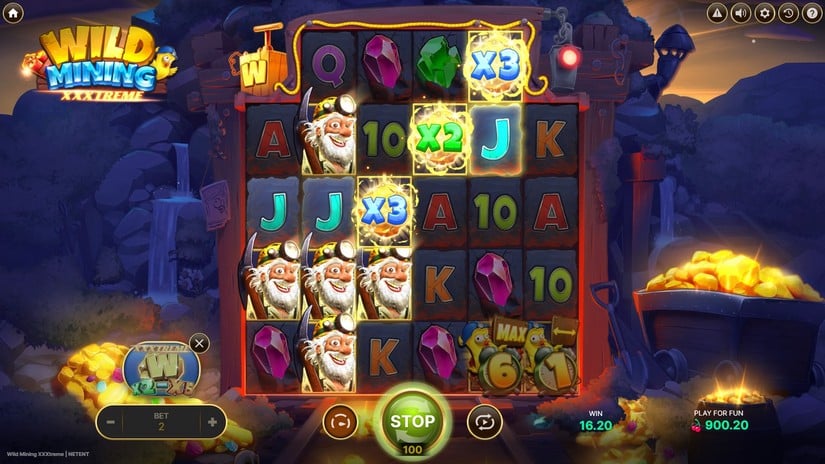 Wild Mining XXXtreme slot screen 5