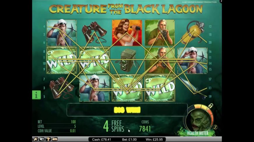 Creature from the Black Lagoon slot screen 4