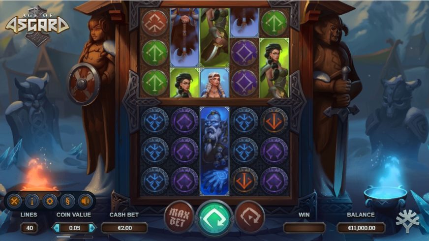 Age of Asgard slot screen 1