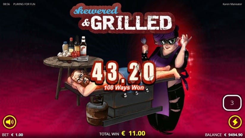 Karen Maneater slot screen 6